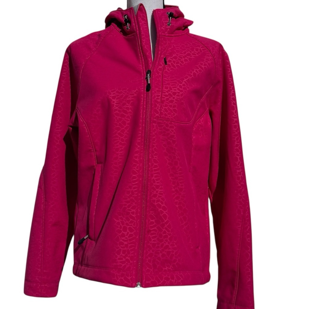 Pink Hooded Jacket Size Large - Picture 1 of 13